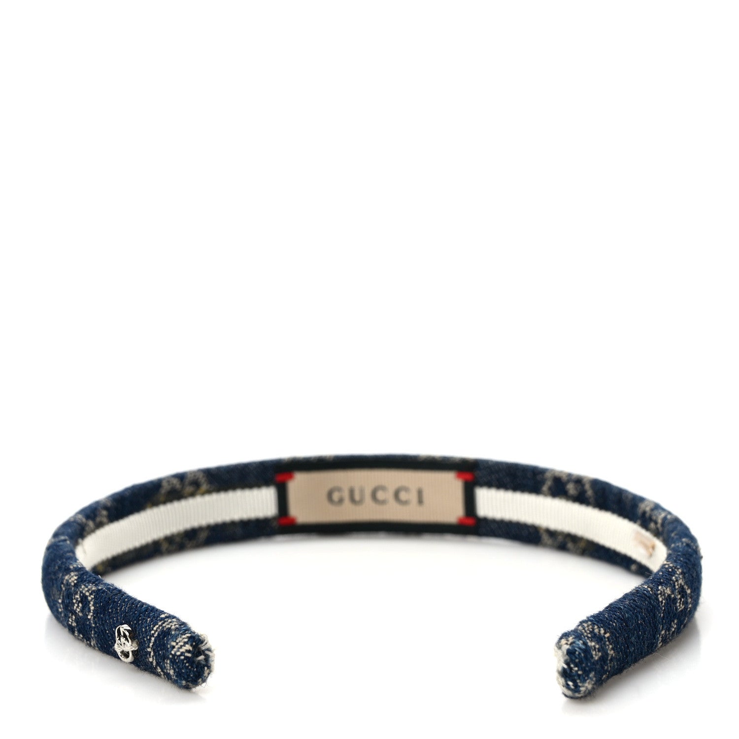 Gucci Denim Monogram Headband Blue 5 of 9