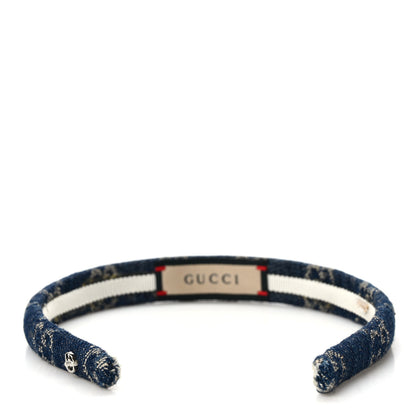 Gucci Denim Monogram Headband Blue 5 of 9