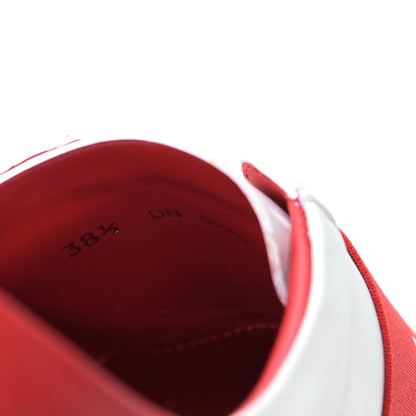 Givenchy Calfskin Band Logo Womens Urban Street Sneakers 38.5 White Red 8 of 8