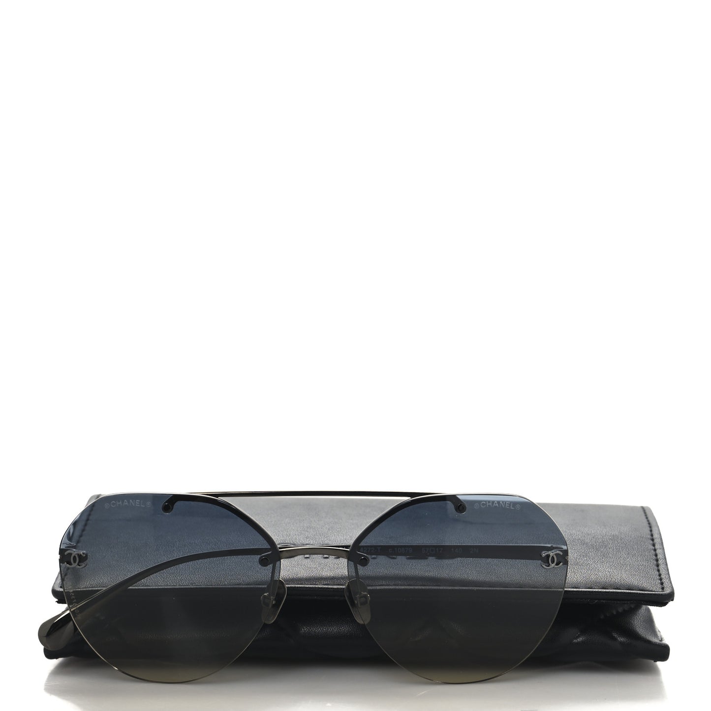 Titanium CC Pilot Aviator Sunglasses 4272-T Silver
