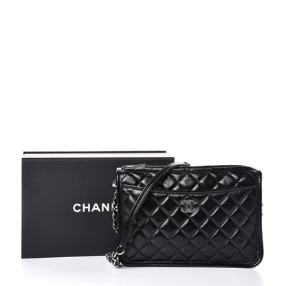 Chanel Aged Calfskin Quilted Working Vibe Camera Case Black 8 of 8