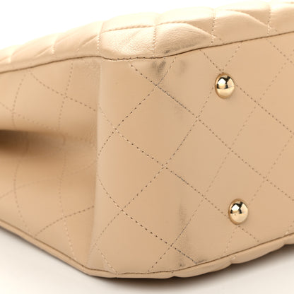 Chanel Calfskin Quilted Large Classic Shopping Tote Beige 9 of 10