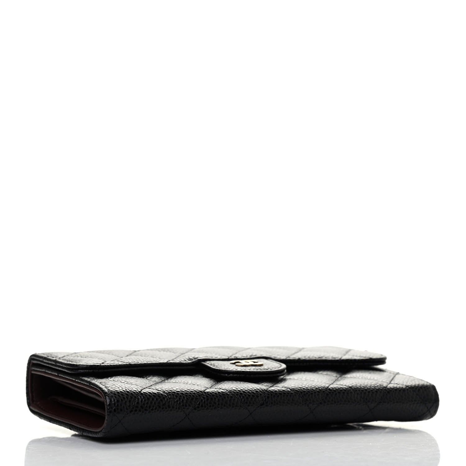 Chanel Caviar Quilted Large Flap Wallet Black 3 of 4