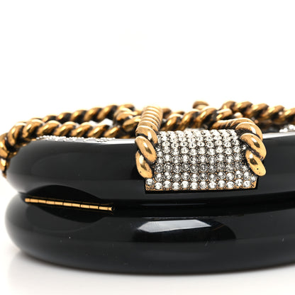Chanel Resin Crystal Rescue Wheel Minaudière Black 10 of 10