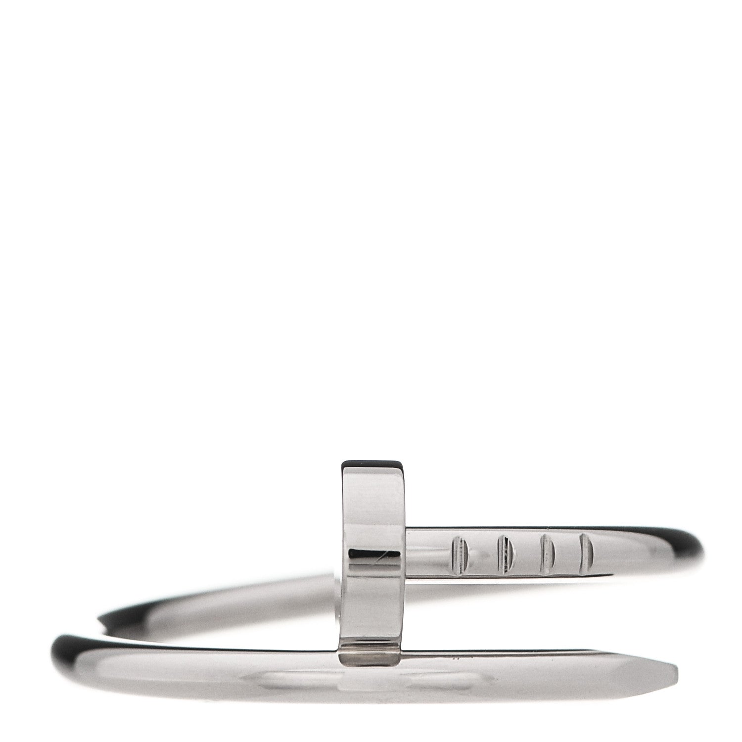 Cartier 18K White Gold Small Juste Un Clou Ring 53 6.25 1 of 6
