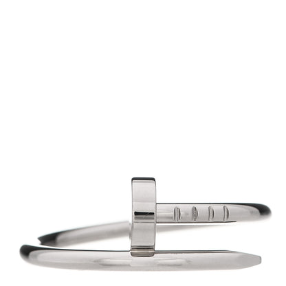 Cartier 18K White Gold Small Juste Un Clou Ring 53 6.25 1 of 6