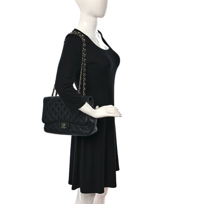 Chanel Caviar Quilted Jumbo Single Flap Black 2 of 10