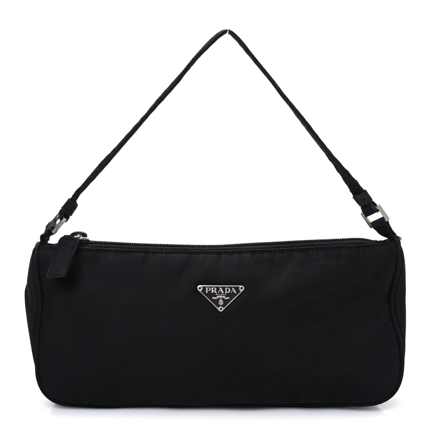 Prada Tessuto Nylon Pochette Bag Black 1 of 9