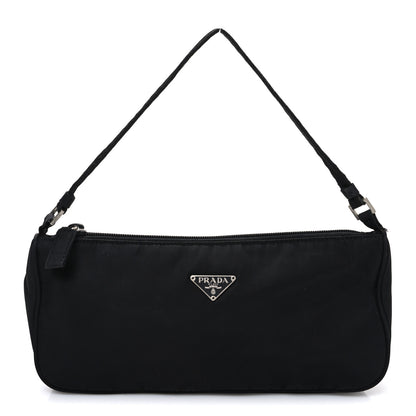 Prada Tessuto Nylon Pochette Bag Black 1 of 9