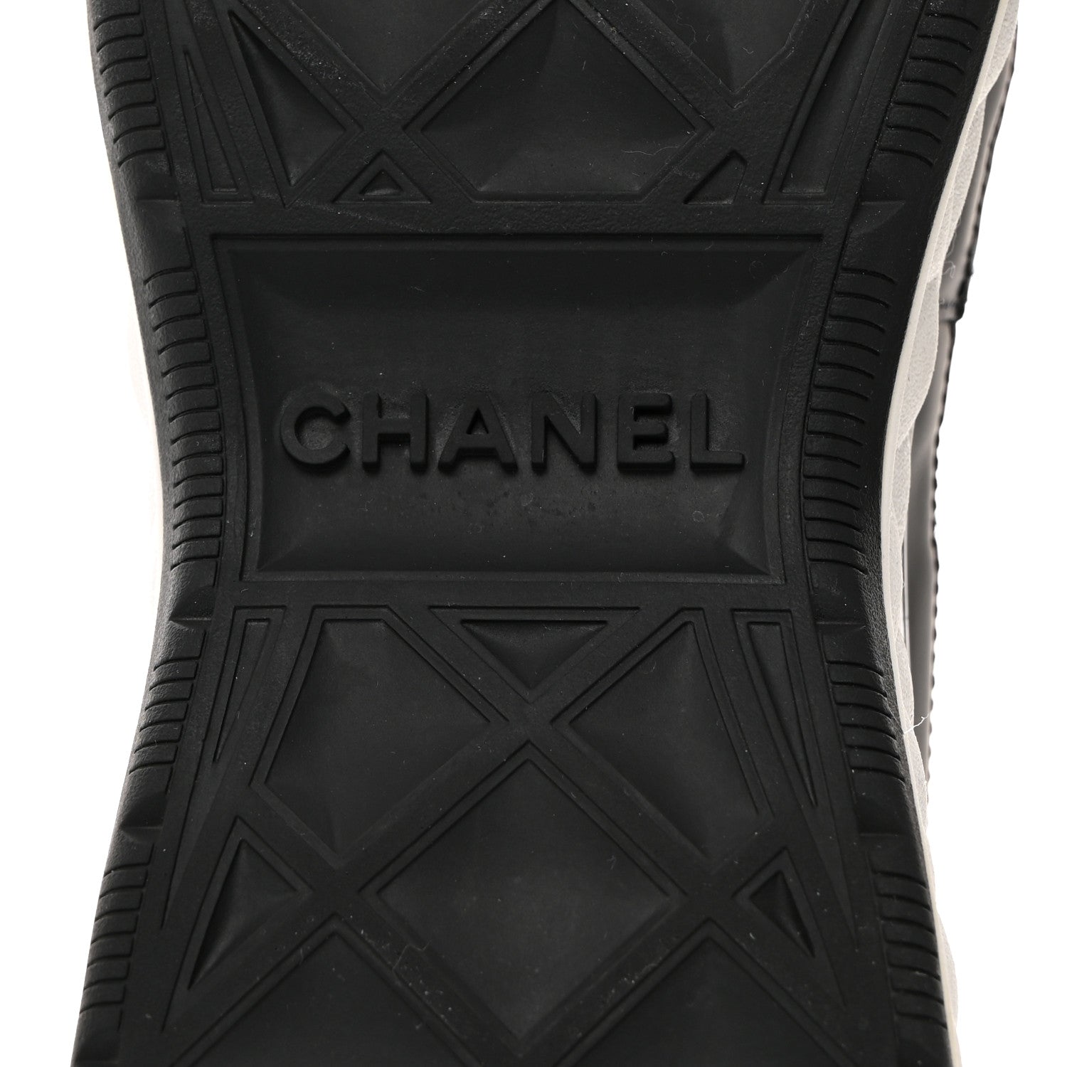 Chanel Velvet Calfskin Mixed Fibers CC Sneakers 39.5 Black 8 of 9