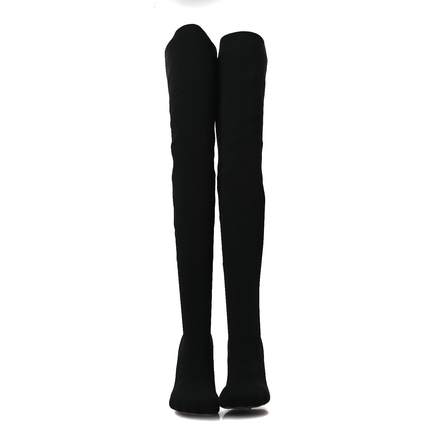 Balenciaga Knit Fetish Anatomic 110 Boots 39 Black 3 of 8