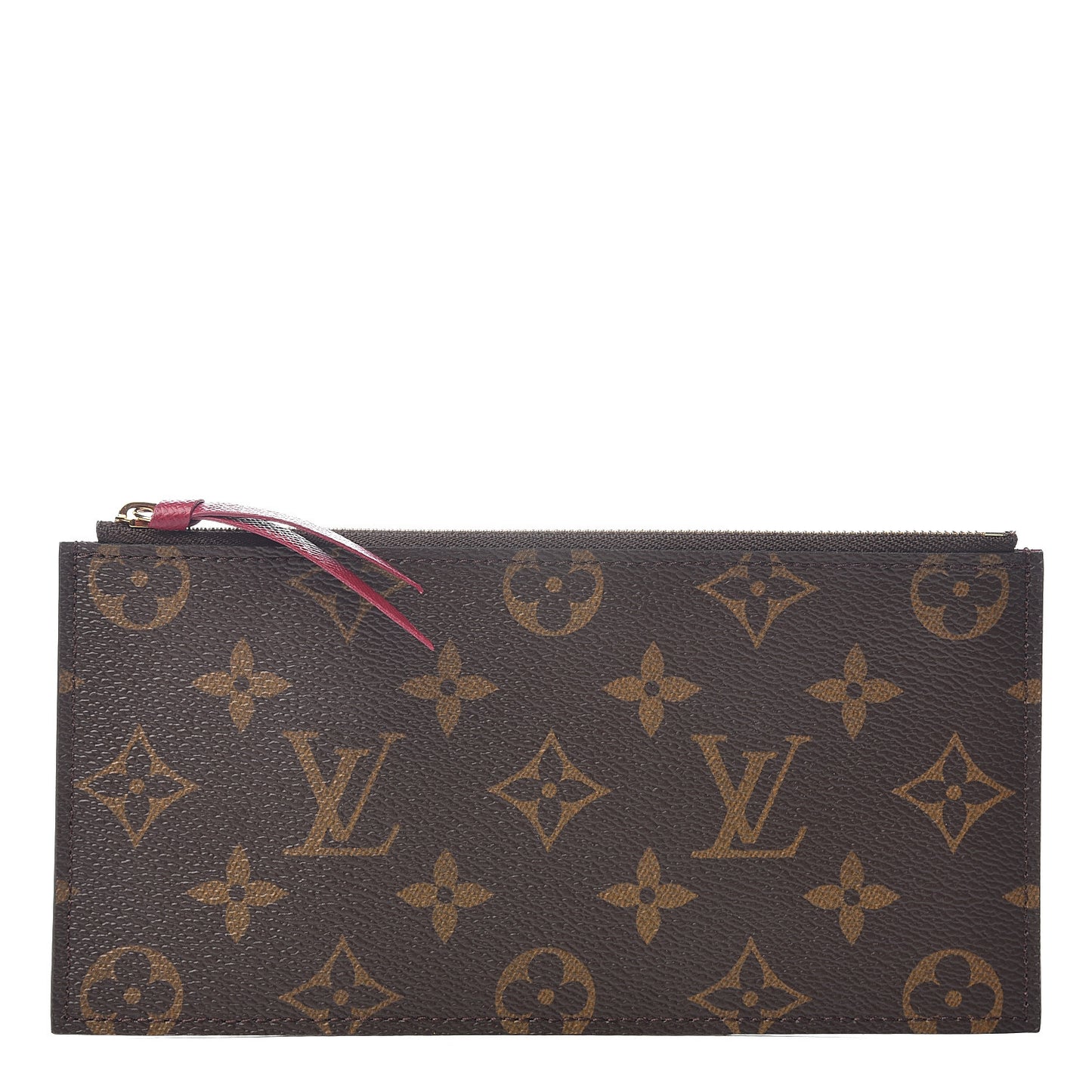 Monogram Felicie Chain Wallet Zippered Insert Fuchsia
