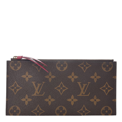 Louis Vuitton Monogram Felicie Chain Wallet Zippered Insert Fuchsia 1 of 5