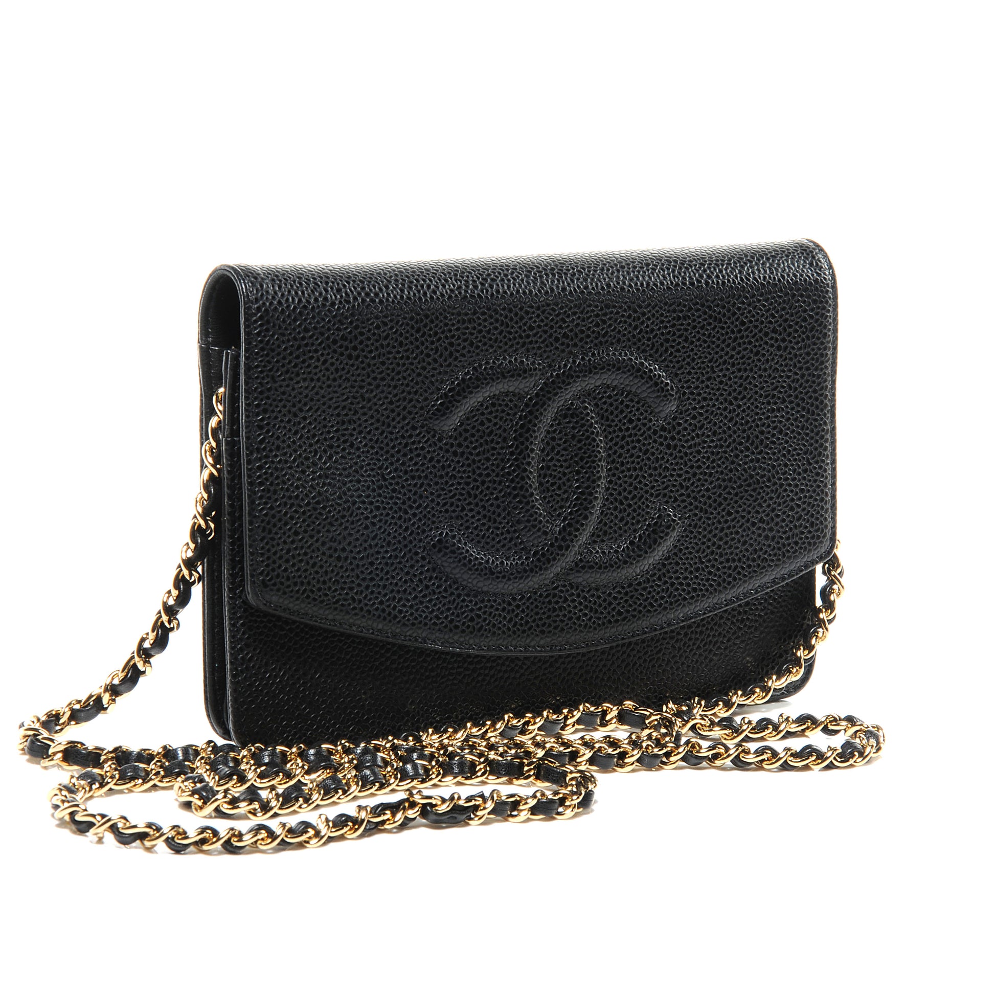 Chanel Caviar Wallet on Chain WOC Black 3 of 7