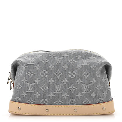 Louis Vuitton Monogram Denim Cosmetic Pouch GM Cloudy Cloudy Grey 1 of 7