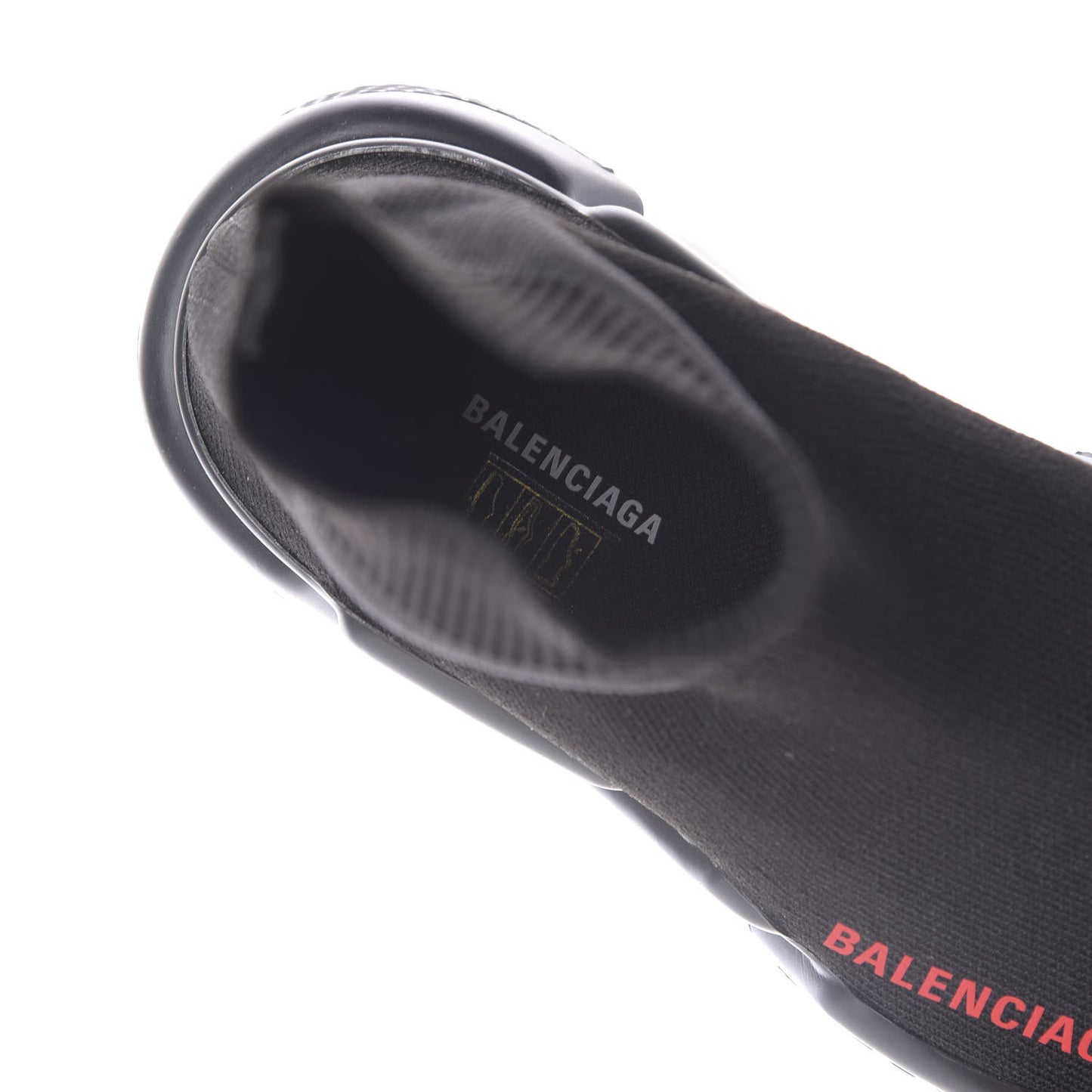 Neoprene Knit Womens Speed Sneakers 36 Black