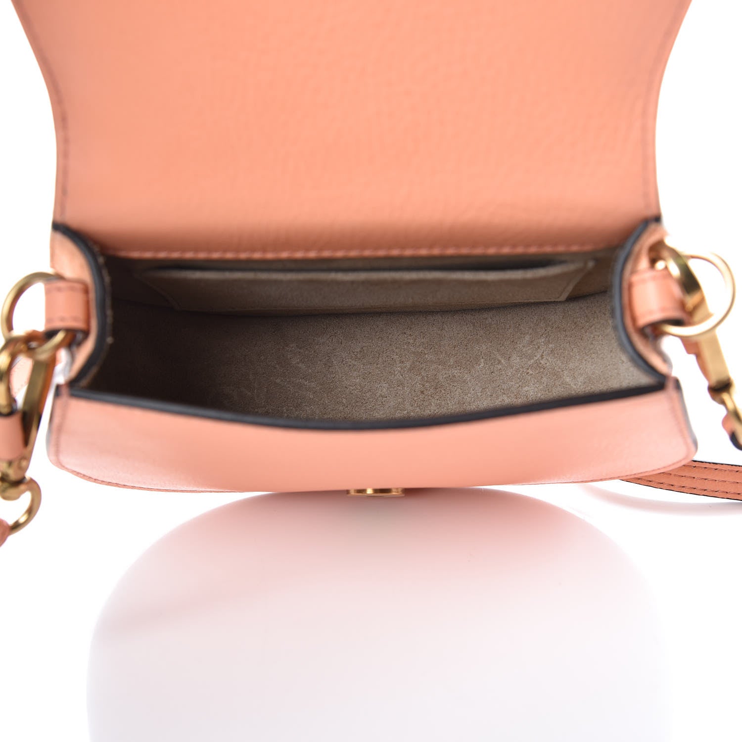 Chloe Calfskin Suede Small Nile Bracelet Bag Canyon Sunset 5 of 7