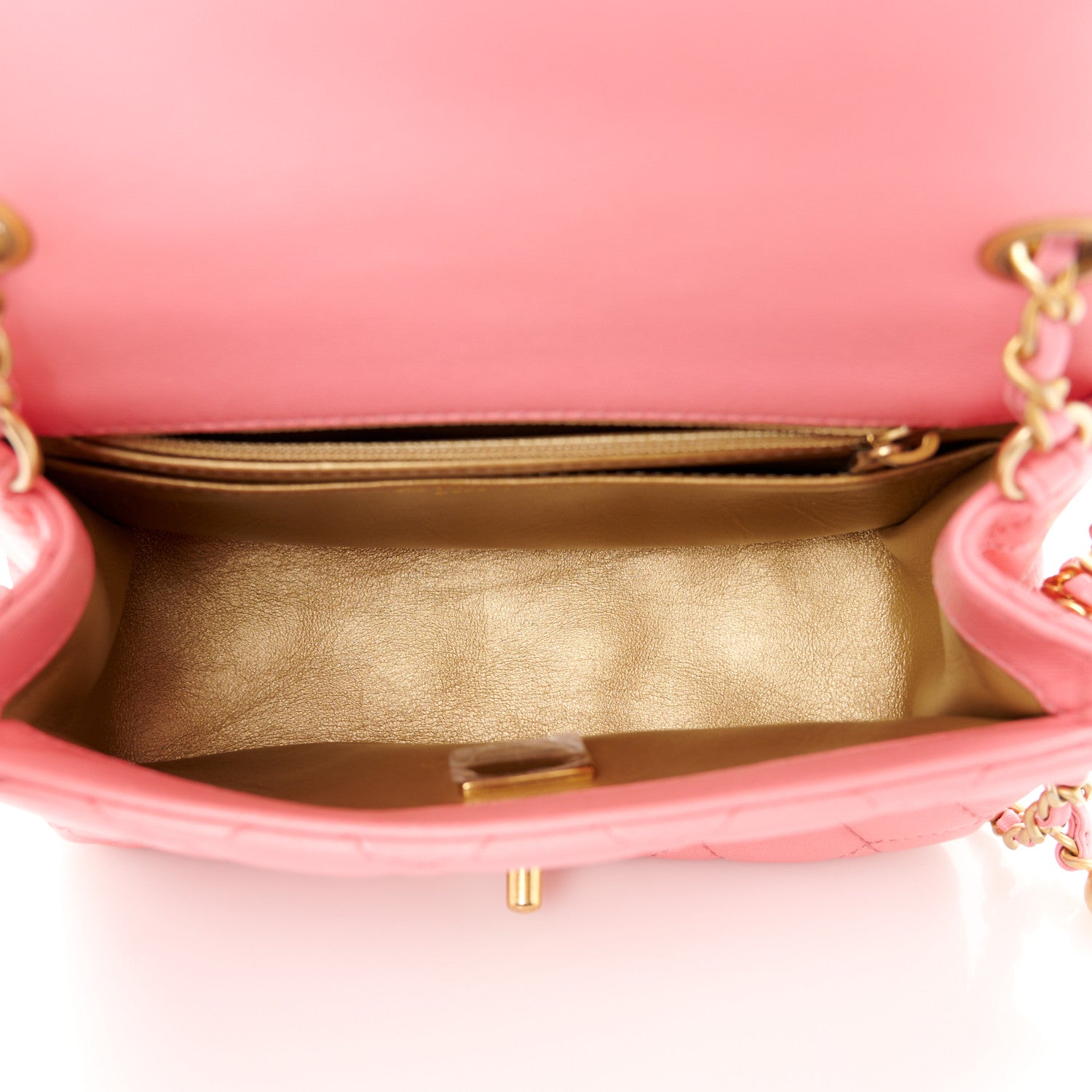 Chanel Lambskin Quilted Mini Pearl Crush Flap Pink 5 of 11