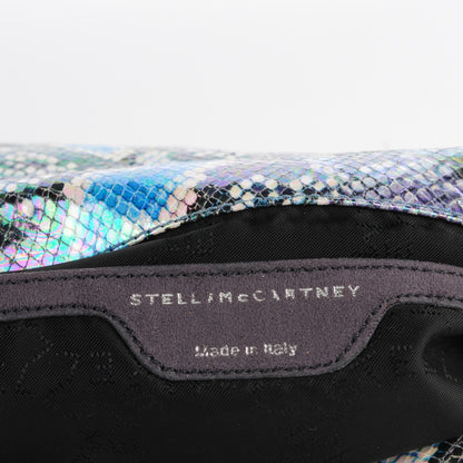 Stella McCartney Python Oleografic Falabella Clutch Navy 5 of 8