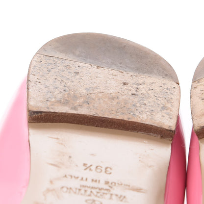 Valentino Garavani Patent Nappa Rockstud Ballerina Flats 39.5 Ninphea Poudre 18 of 20