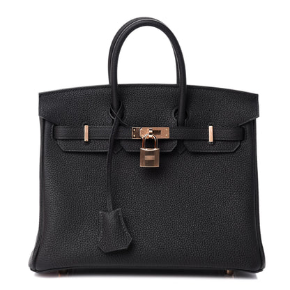 Hermes Togo Birkin 25 Black 1 of 11