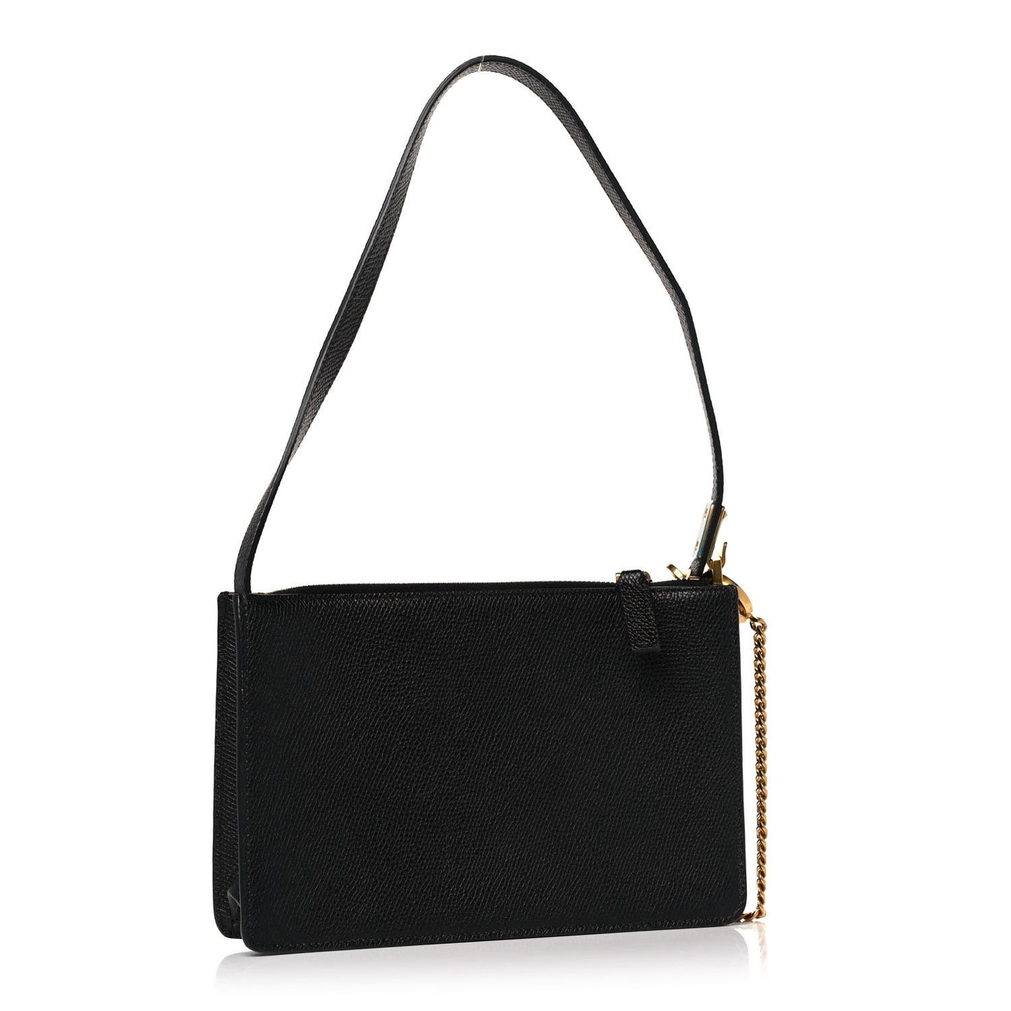Grained Calfskin VSling Pouch Black