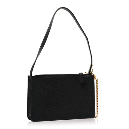 Valentino Garavani Grained Calfskin VSling Pouch Black 3 of 10