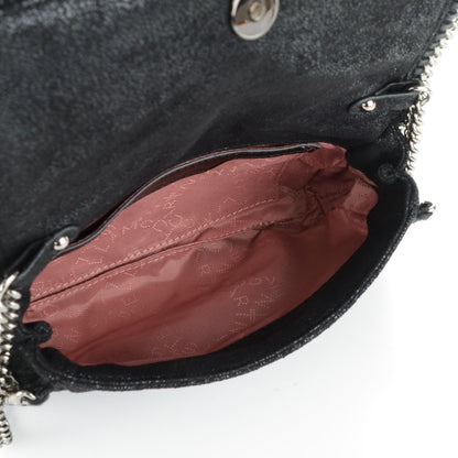 Stella McCartney Shaggy Deer Quilted Falabella Crossbody Bag Black 5 of 7