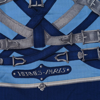 Hermes Cashmere Silk Cavalcadour Shawl 140 2 of 4