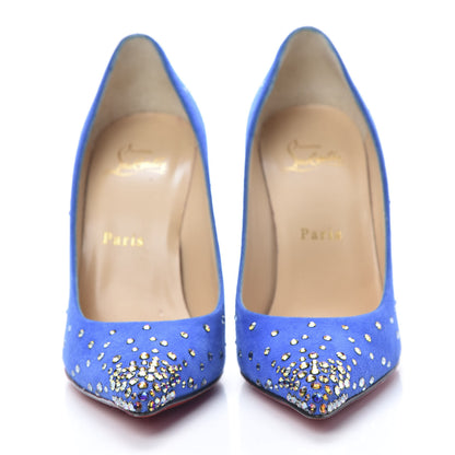 Christian Louboutin Suede Degrastrasss 100 Pumps 36.5 Version Electric 2 of 12