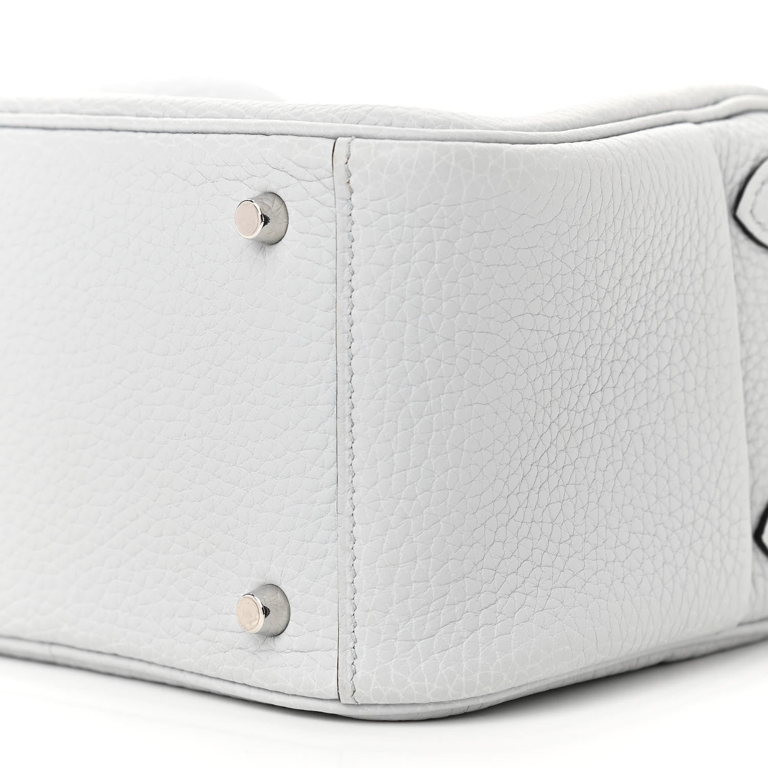 Hermes Taurillon Clemence Mini Lindy 20 Bleu Pale 10 of 10
