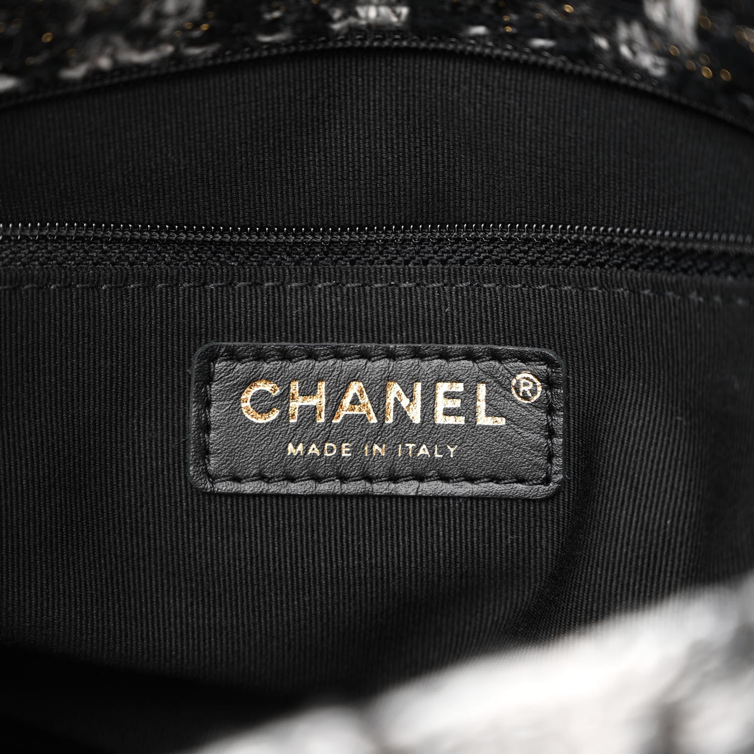Chanel Wool Tweed Quilted Elegant Chain Flap Black Grey 6 of 11