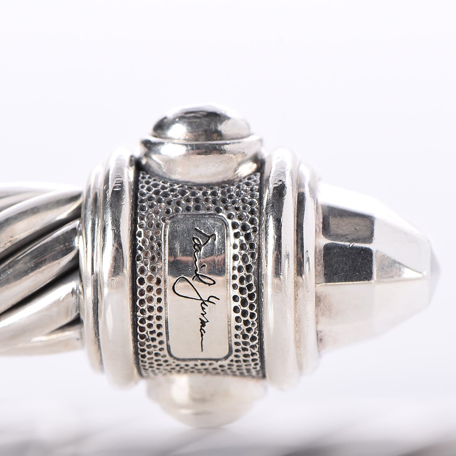 David Yurman Sterling Silver 10mm Renaissance Cable Bracelet 5 of 6