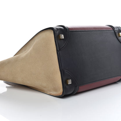 Celine Smooth Calfskin Suede Mini Tri-Color Luggage Rust 5 of 12
