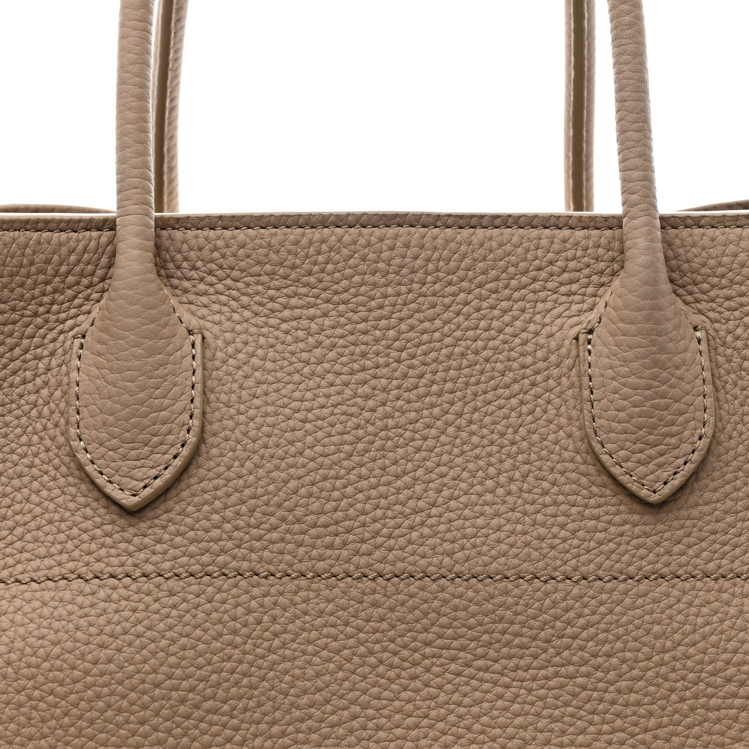 The Row Matte Grained Calfskin Soft Margaux 15 Dark Taupe 7 of 9