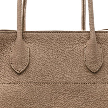 The Row Matte Grained Calfskin Soft Margaux 15 Dark Taupe 7 of 9