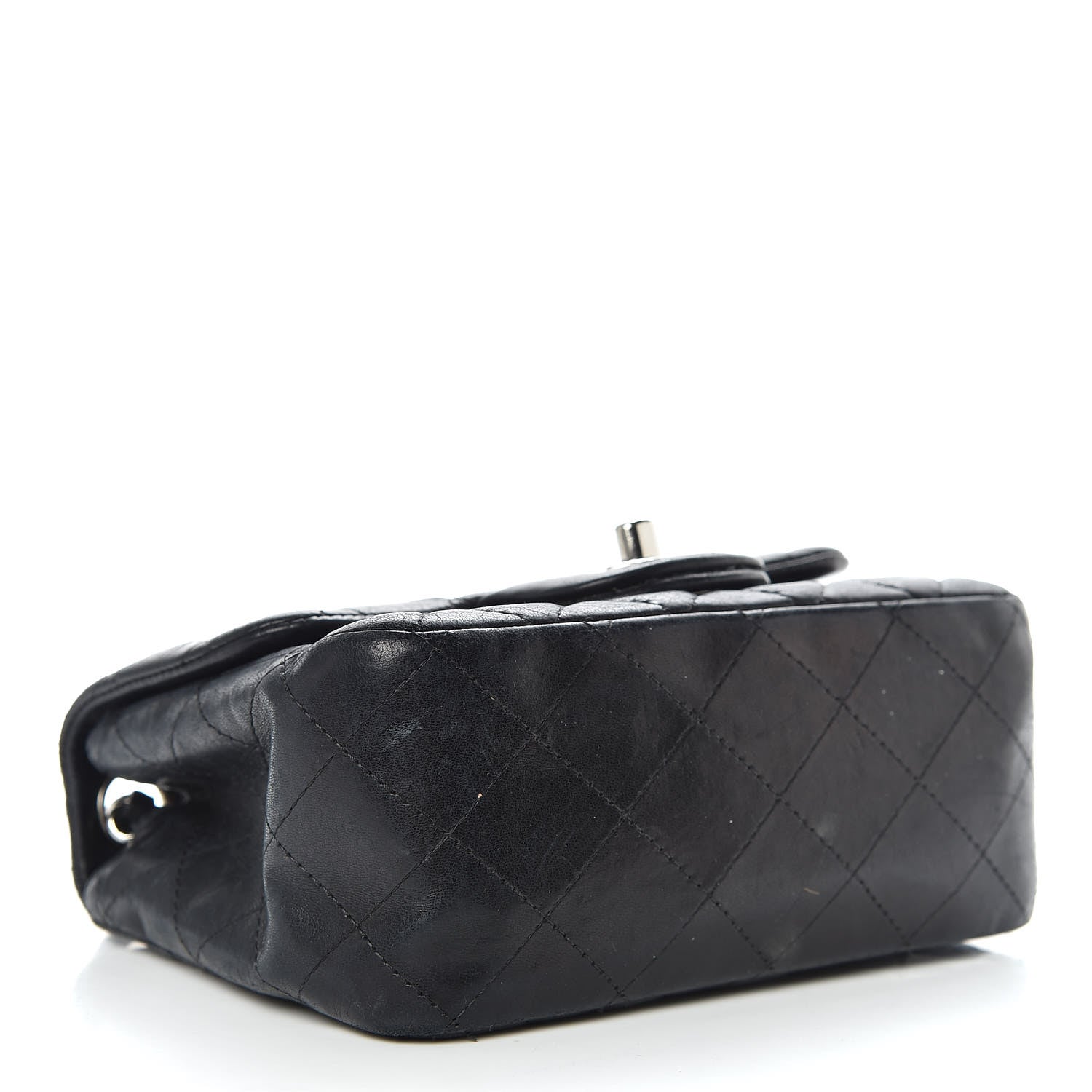 Chanel Lambskin Quilted Mini Square Flap Black 4 of 16