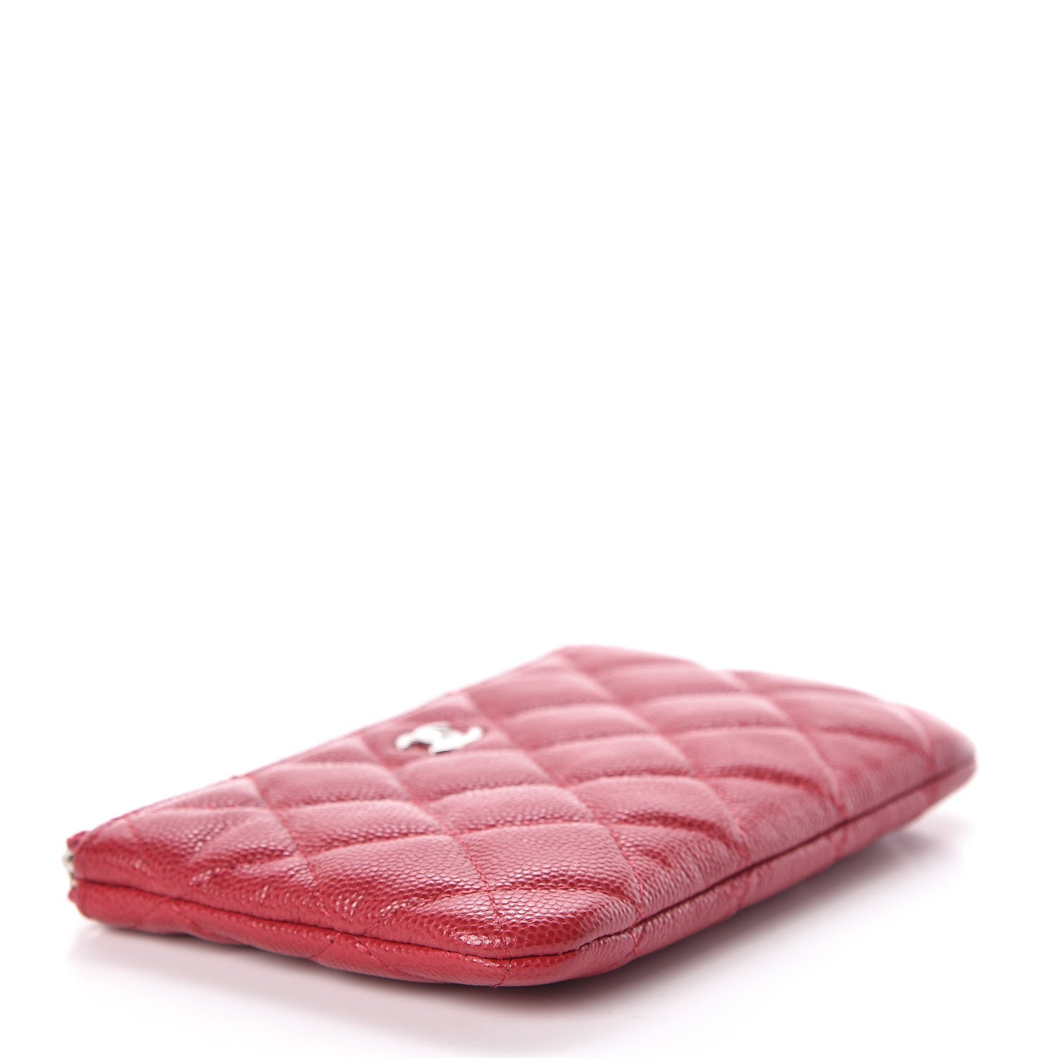 Chanel Caviar Quilted Small Cosmetic Case Red 4 of 8