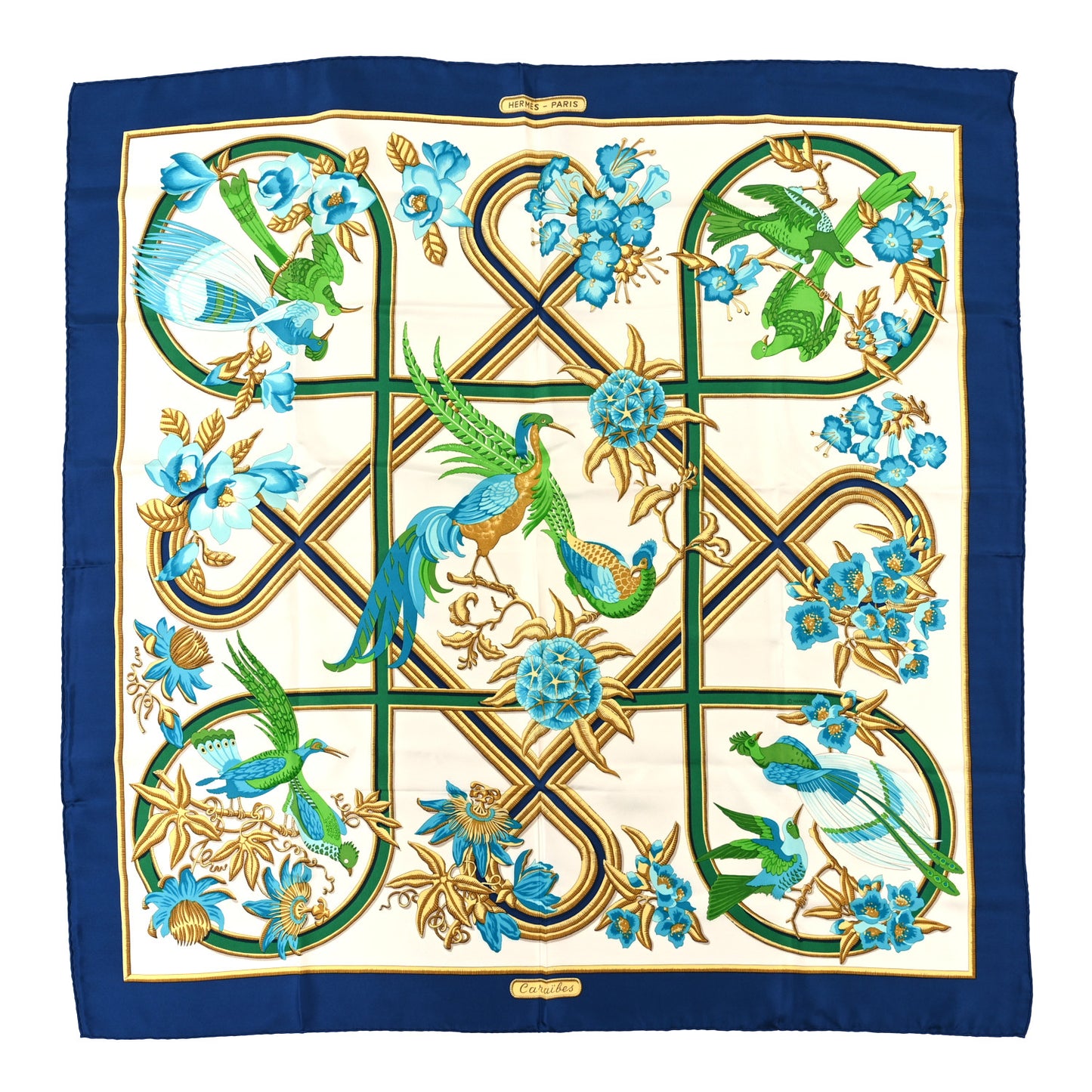 Silk Caraibes Scarf 90