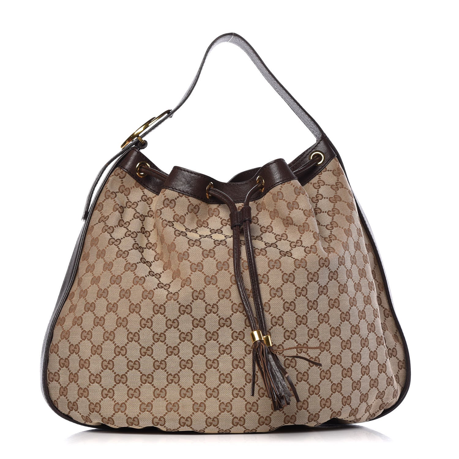 Gucci Monogram Medium Interlocking Icon Shoulder Bag Dark Brown 1 of 15