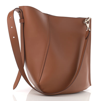 Lanvin Calfskin Asymmetric Bucket Bag Brown 4 of 12