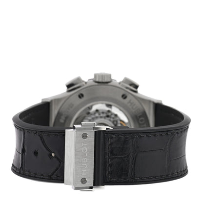 Hublot Titanium Alligator 45mm Classic Fusion Aerofusion Chronograph Automatic Watch Black 525.NX.0170.LR 3 of 5