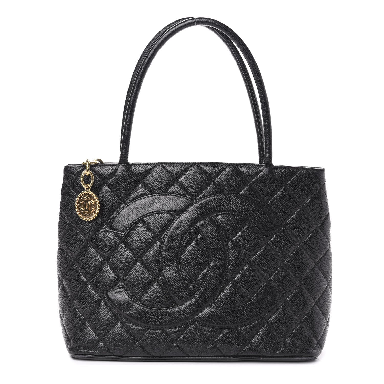 Chanel Caviar Quilted Medallion Tote Black 1 of 11