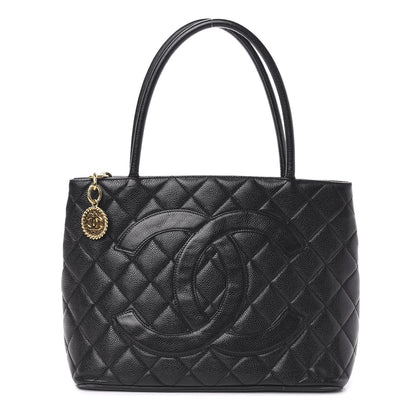 Chanel Caviar Quilted Medallion Tote Black 1 of 11