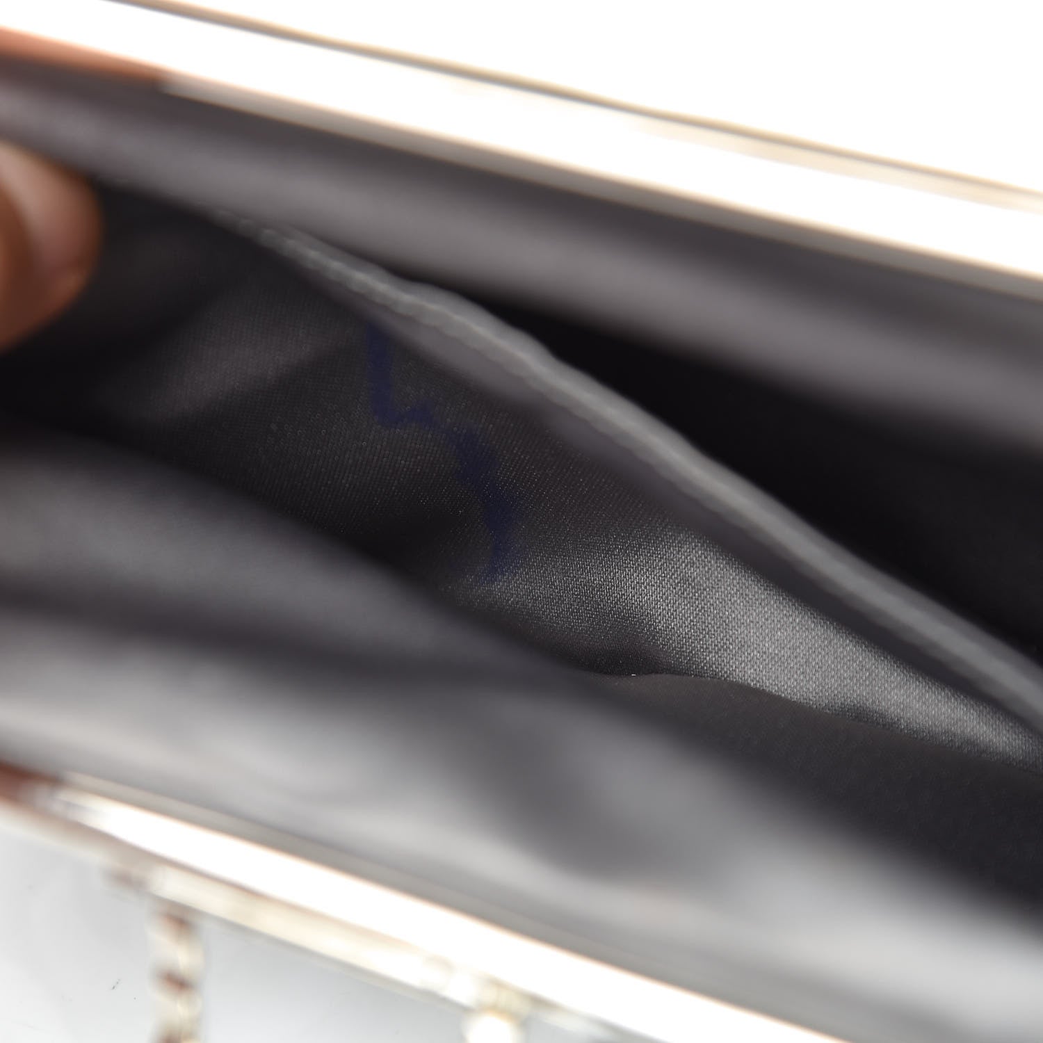 Chanel Crackled Calfskin CC Mix Frame Clutch Bronze 9 of 9