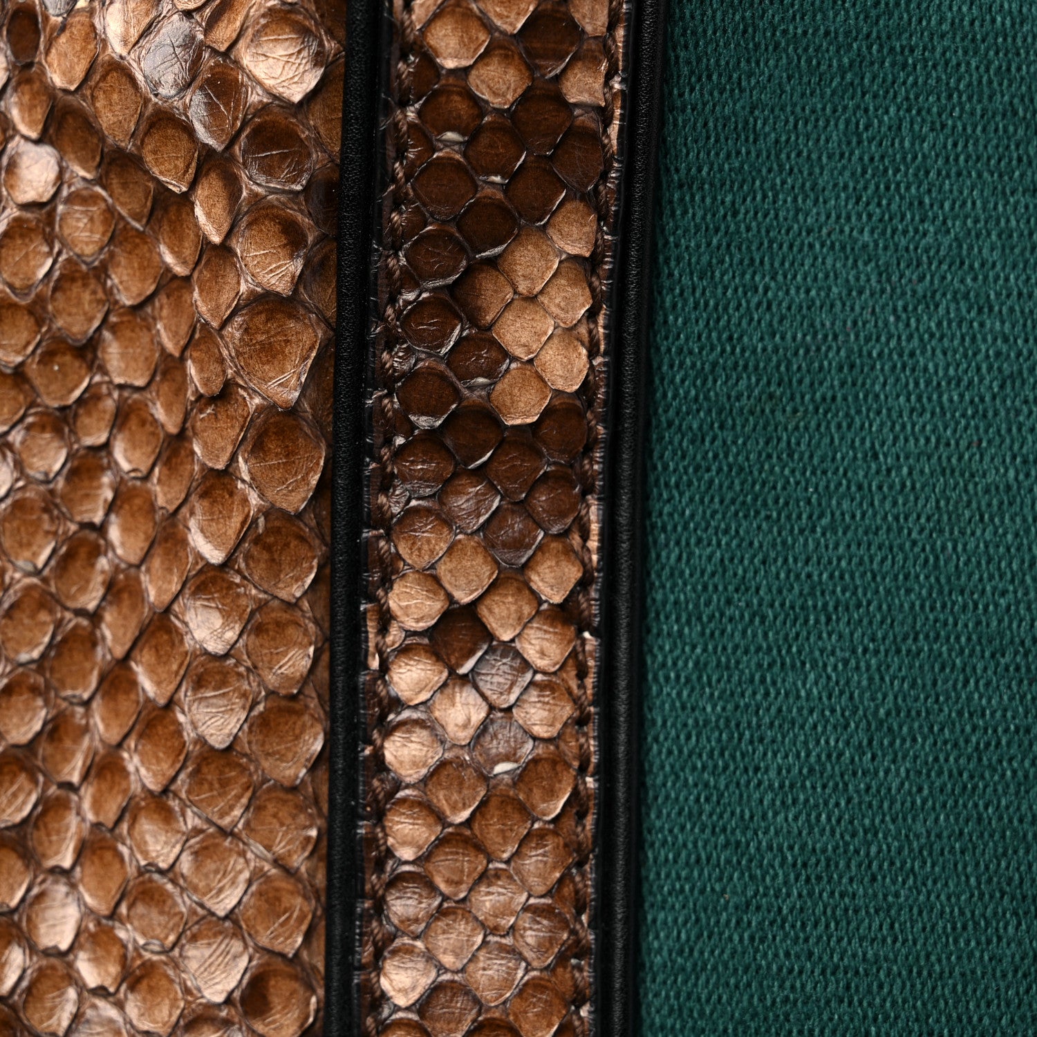 Gucci Python Web Medium Rania Top Handle Bag 13 of 14