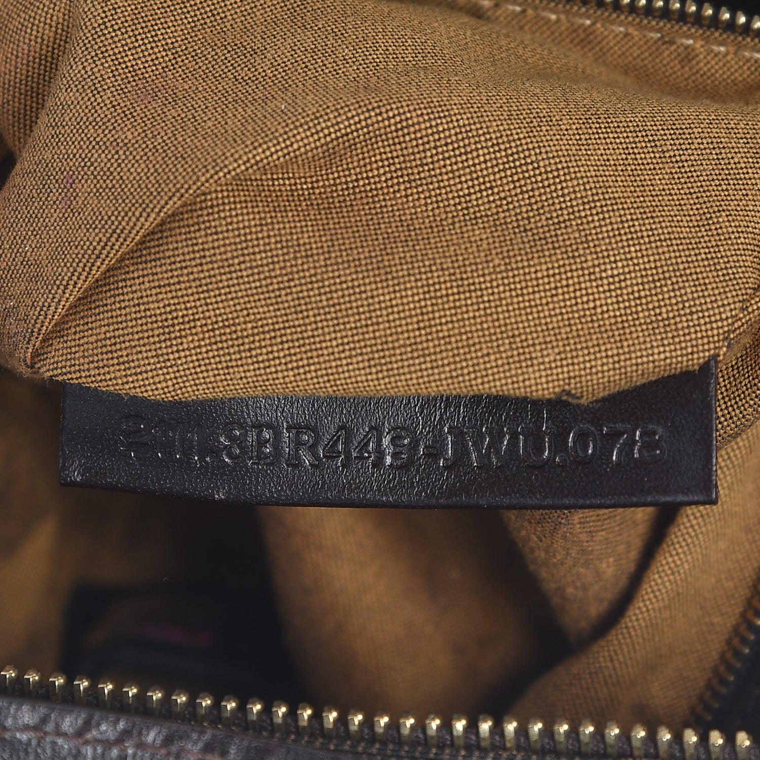 Fendi Zucca Cuoio Lucido Chef Hobo Tobacco Moro 7 of 10