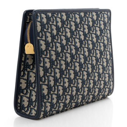 Christian Dior Oblique 30 Montaigne Pouch Blue 3 of 11