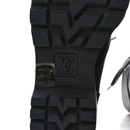 Louis Vuitton Calfskin Monogram Territory Flat Ranger Boots 41 Black 6 of 8