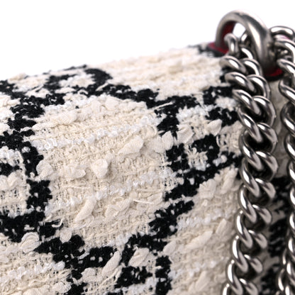 Gucci Tweed GG Monogram Small Dionysus Shoulder Bag White Black Romantic Cherry 11 of 12